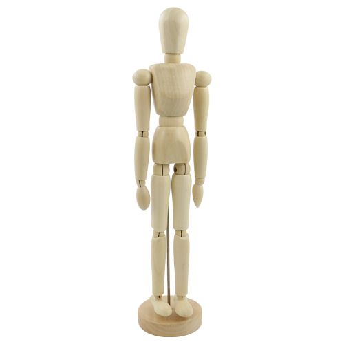 SMPL manekyn - dřevěná figurka - muž 12"/ 30 cm