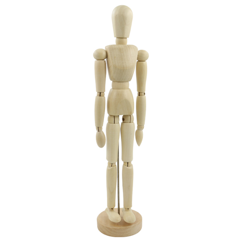 SMPL manekyn - dřevěná figurka - muž 12"/ 30 cm