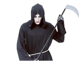 Kostým pro dospělé Grim Reaper (roucho s kapucí, opasek), univerzální velikost