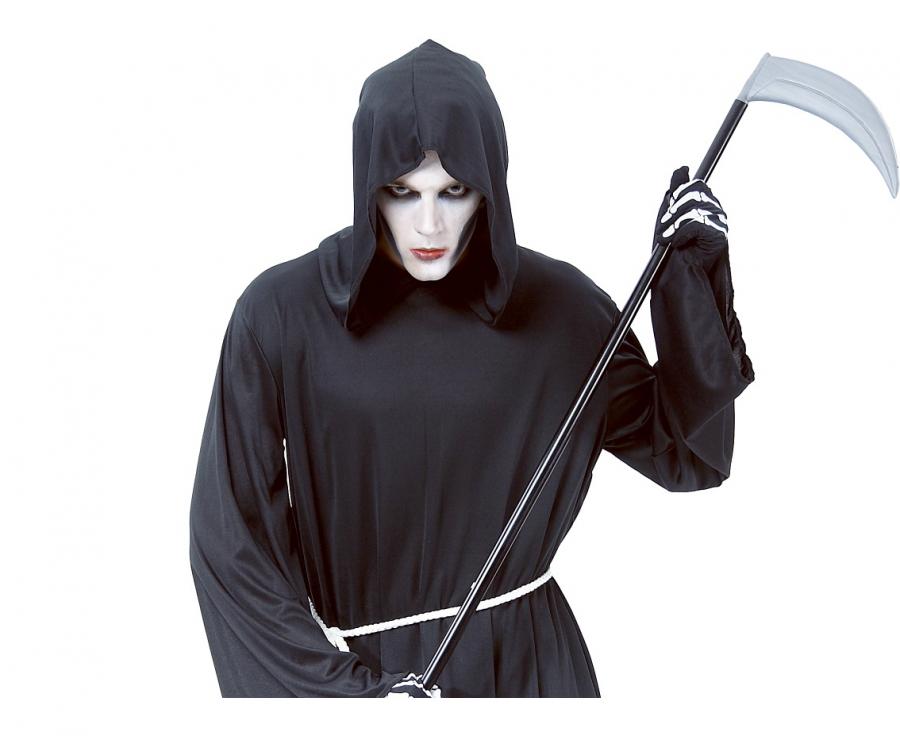 GoDan S.A. Kostým pro dospělé Grim Reaper (roucho s kapucí, opasek), univerzální velikost