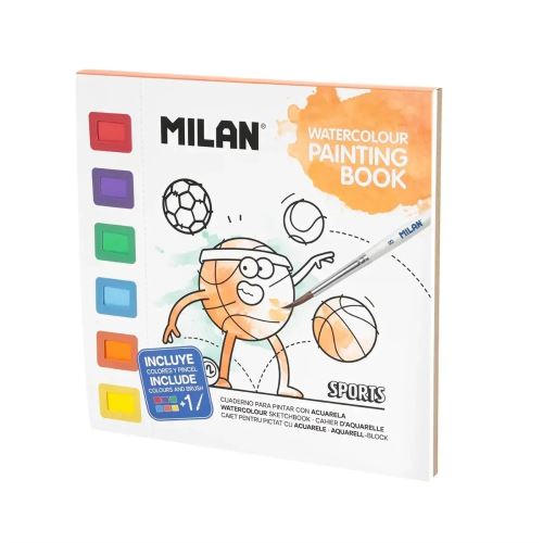 Omaľovanky s vodovými farbami MILAN - Sports