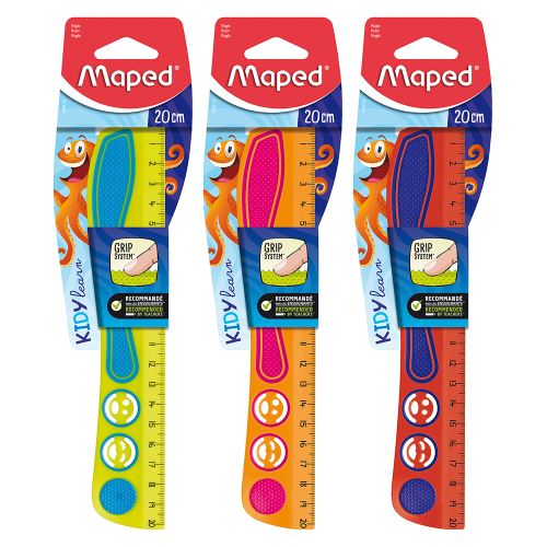 Pravítko MAPED Kidy Learn Concentration 20 cm, mix barev