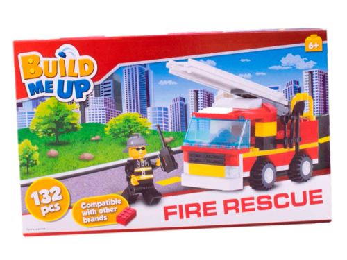 BuildMeUP stavebnice - Fire rescue 132ks v krabičce