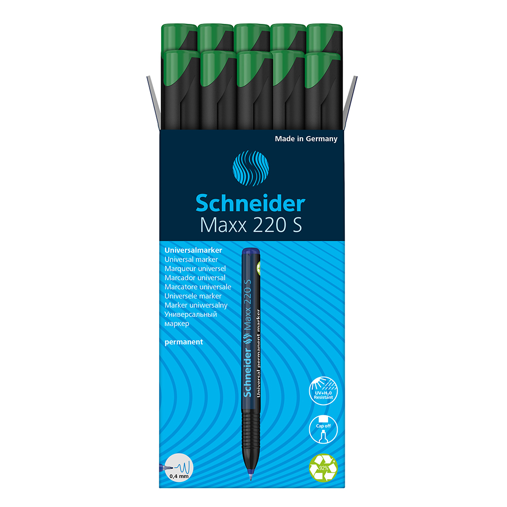 SCHNEIDER Marker univ. Schneider Maxx 220 permanentní, hrot S - zelený
