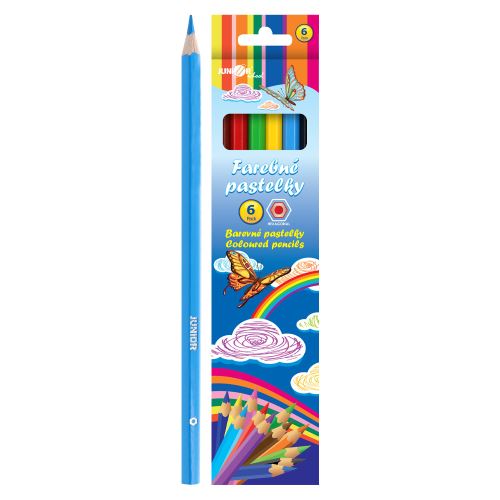 Pastelky JUNIOR šestihranné - sada 6 ks