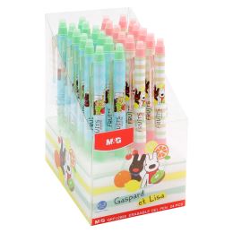 Pero gelové / gumovací M&G Gaspard et lisa Fruits 0,5mm - modrá náplň /1ks (1)