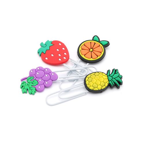 Ozdobná spona / záložka Fruits 7 cm (sada 4 ks) (1)