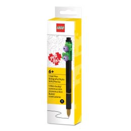 LEGO Botanicals Gelové pero, černé - fialová květina (2)