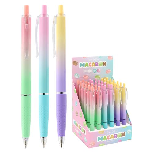 Pero kuličkové Semi-Gel "Macaronl" 1,0 mm - modrá náplň /1ks