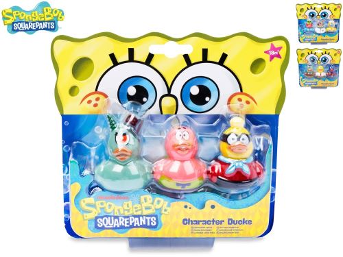Spongebob kačenka do vany 3ks 3druhy 18m+ na kartě