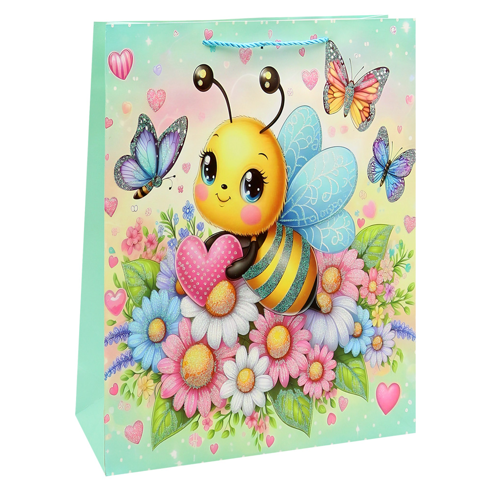 JUNIOR Darčeková taška detská 30x12x41 cm (mix /cena 1ks)