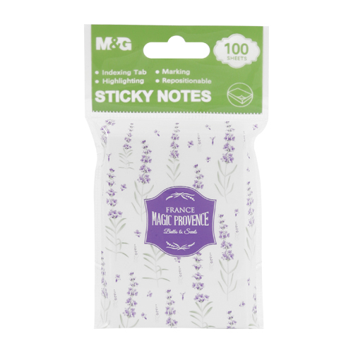 M&G Blok lep. M&G Lavender 51 x 76 mm - 100 listů, mix/1ks