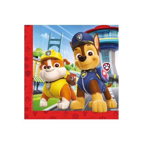Obrúsky 2-vrstvé 33 x 33 cm Paw Patrol 20 ks