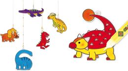 Barvy na sklo - Dinosauři 10 barev 10,5 ml + 12 závěsných sklíček (3)