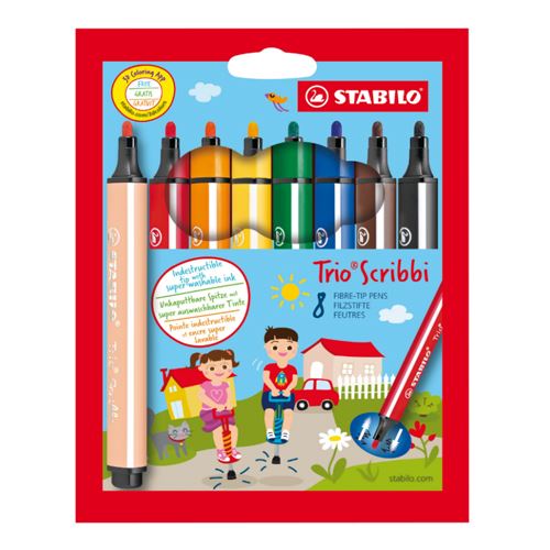 Fixy STABILO Trio Scribbi 8 ks