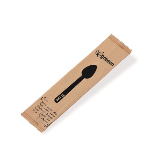 Kávová lžička (dřevěná) 11cm jednotlivě balená [100 ks]