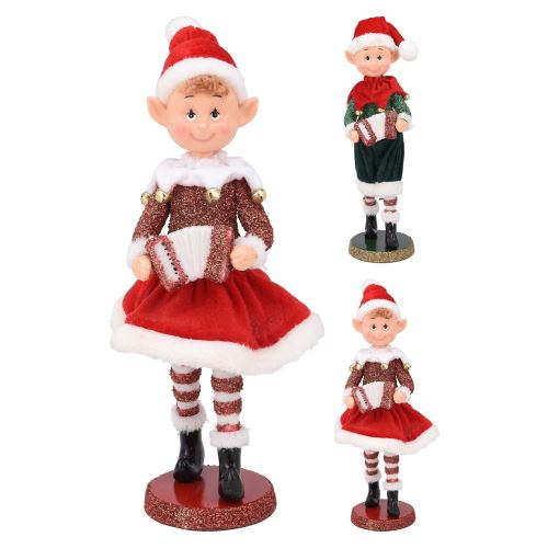 Vánoční figurka skřítka 30 cm, mix/1ks