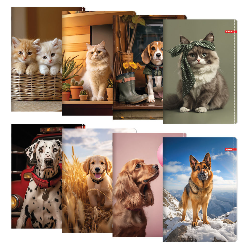 Zápisník A5, linkovaný 544, 40 listů, Exclusive "Pet"