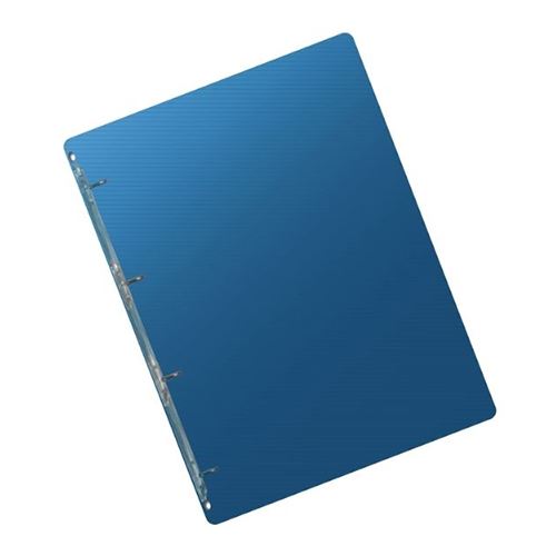 Poradač krúžkový PP (4-krúžkový) A4, transparentný modrý