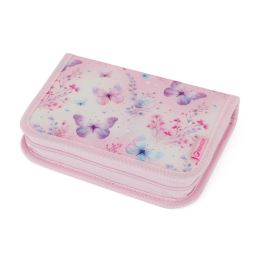 Sada školního batohu BagMaster DOPI 25 A + penál + pouzdro - Butterflies (8)