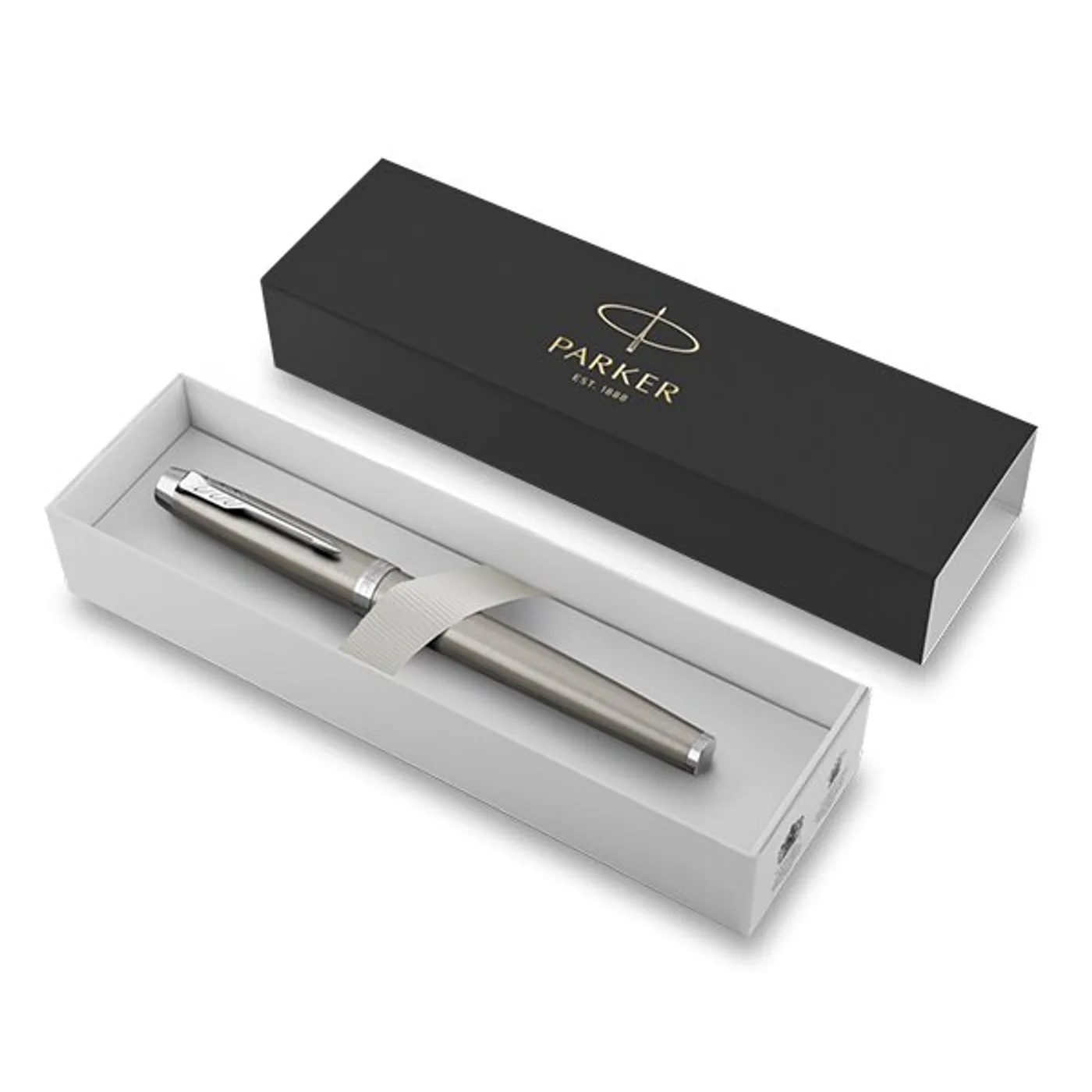 PARKER Pero plnící PARKER IM Essential Stainless Steel CT (modrá náplň, hrot F)