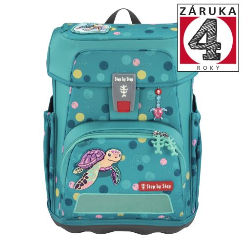 Školní aktovka Step by Step CLOUD, Turtle Josie - 5dílná sada, certifikát AGR
