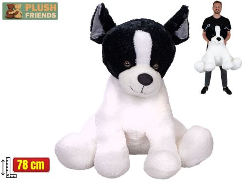 Plush Friends francouzský buldoček plyšový 78cm sedící 0m+