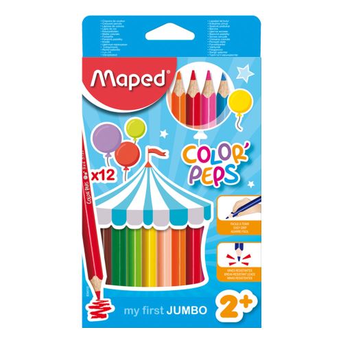 Pastelky MAPED "COLOR'PEPS Maxi hrubé 12ks