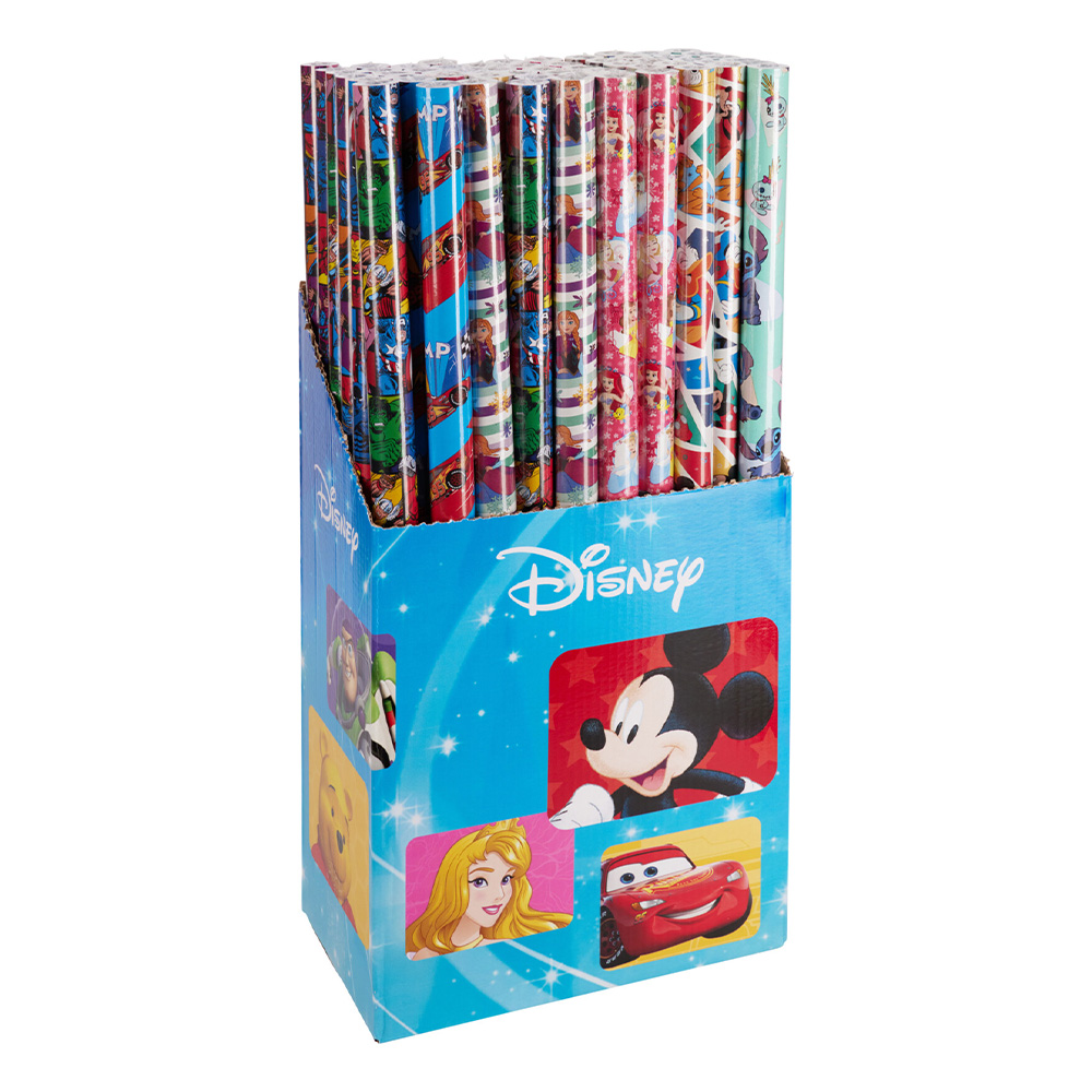 KOOPMAN Dárkový balící papír v roli 70x200 cmDisney (mix 6 motivů /cena 1 role)