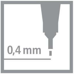 Jemný liner STABILO dr!ver 0,4 mm - červená (6)