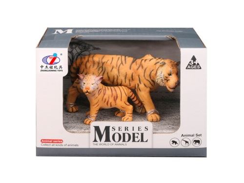 Zoolandia tygřice s mládětem 7-15cm v krabičce