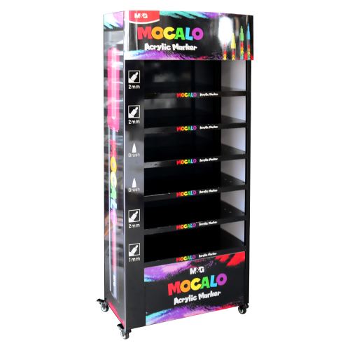 Prezentačný stojan M&G MOCALO 75x30x175 cm (1080 ks) prázdny