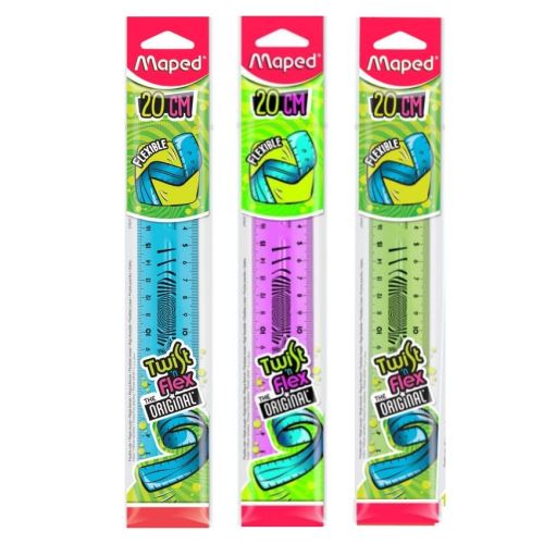 Pravítko MAPED Twist'n Flex, ohybné, nelámavé, 20 cm