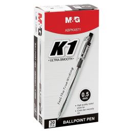 Kuličkové pero M&G K1 (0,5 mm) - black náplň (1)