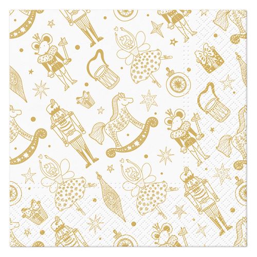 Ubrousky TaT 33x33cm Golden Nutcracker