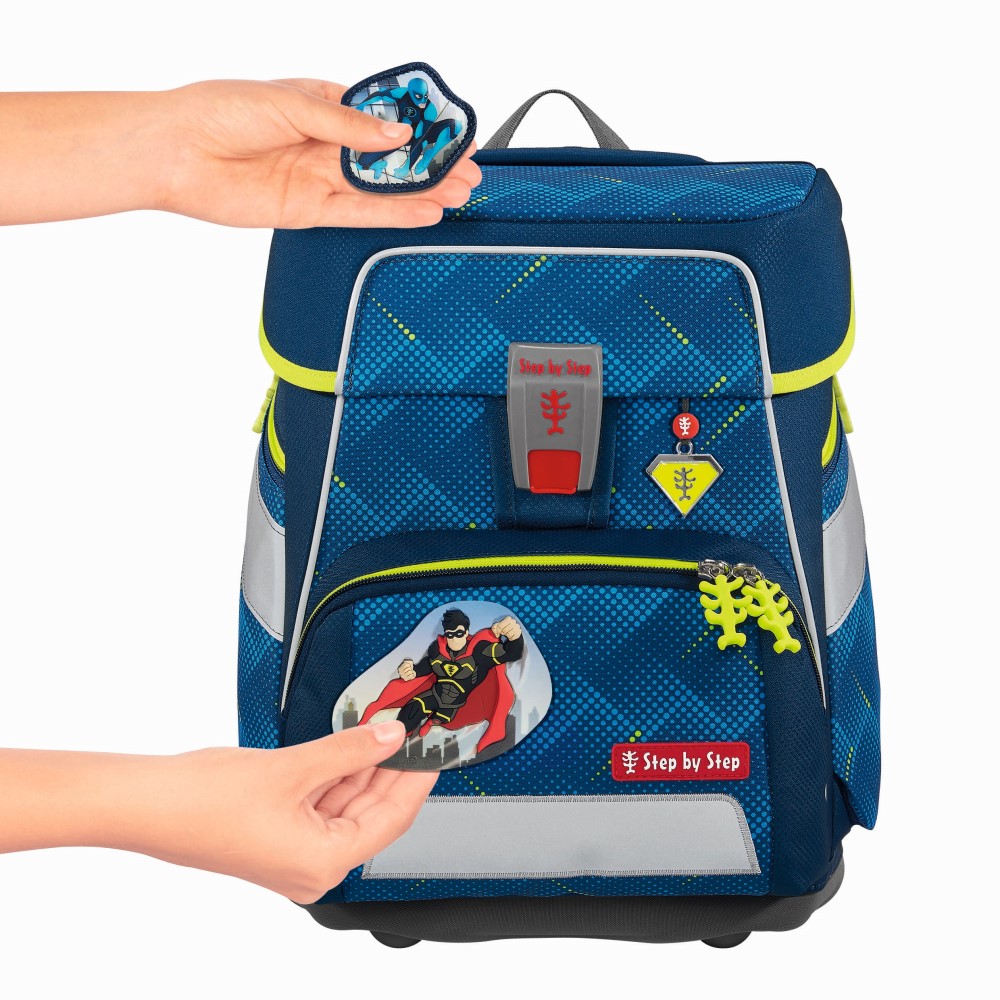 HAMA Doplňkový set obrázků MAGIC MAGS Superhrdina Joris k aktovkám GRADE, SPACE, CLOUD, 2v1 a K