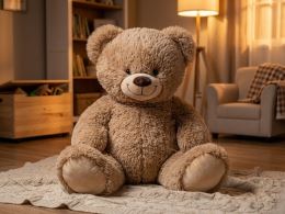 Plush Friends medvěd plyšový 75cm béžový 0m+ (1)