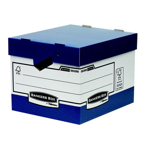 Archivní kontejner, kartonový, ergonomický úchyt, "BANKERS BOX® by FELLOWES®"