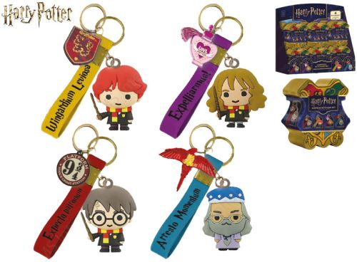Harry Potter přívěsek na klíče 12,5cm 4druhy v krabičce 12ks v DBX