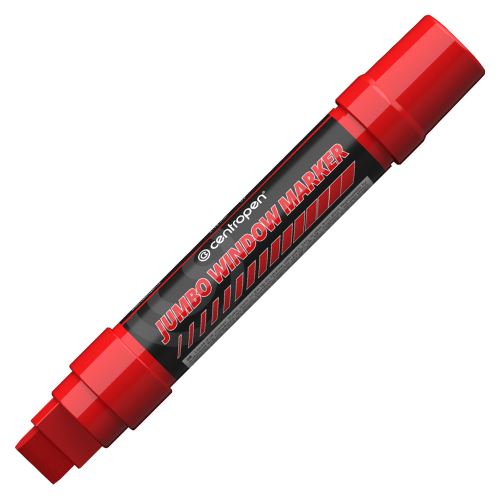 Popisovač křídový CENTROPEN 9120 JUMBO - červený na sklo