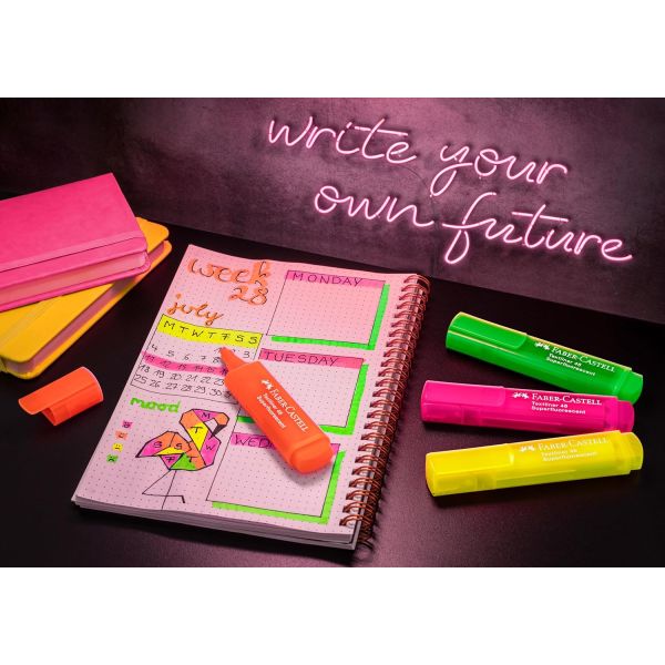 FABER-CASTELL Zvýrazňovač Faber-Castell 1546/8 Superfluo - sada, papírová krabička