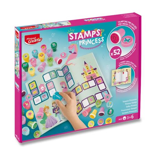 Kreatívna sada MAPED Creativ Stamps Princess - 52 ks pečiatok