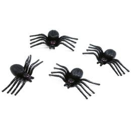Dekorace pavouk Halloween 5x3 cm (4 ks)