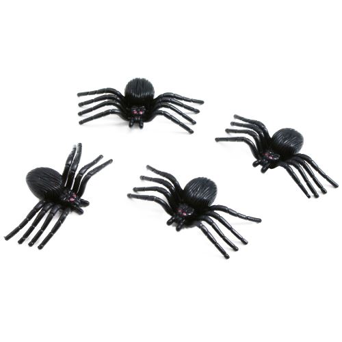 Dekorácia pavúk Halloween 5x3 cm (4 ks)