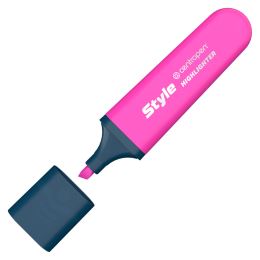 Zvýrazňovač CENTROPEN 6252 Style Fluo (klínový hrot 1-4,6 mm) - růžová