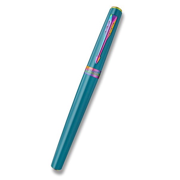PARKER Roller PARKER Meridian Teal RBT, hrot F - černá náplň
