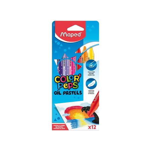 Pastely olejové MAPED "COLOR`PEPS", 12 ks