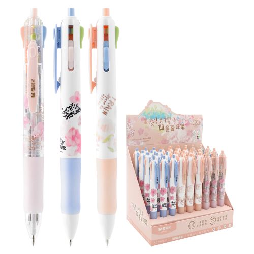 Pero kuličkové 4-barevné M&G Sakura 0,5 mm /1ks