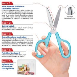 Nůžky PLUS SC-175ST titánové modré 7"/18 cm (2)