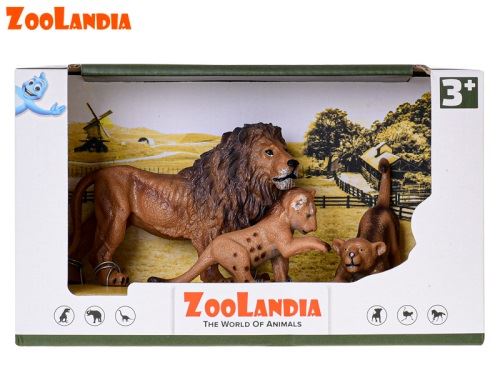 Zoolandia lev s mláďaty v krabičce